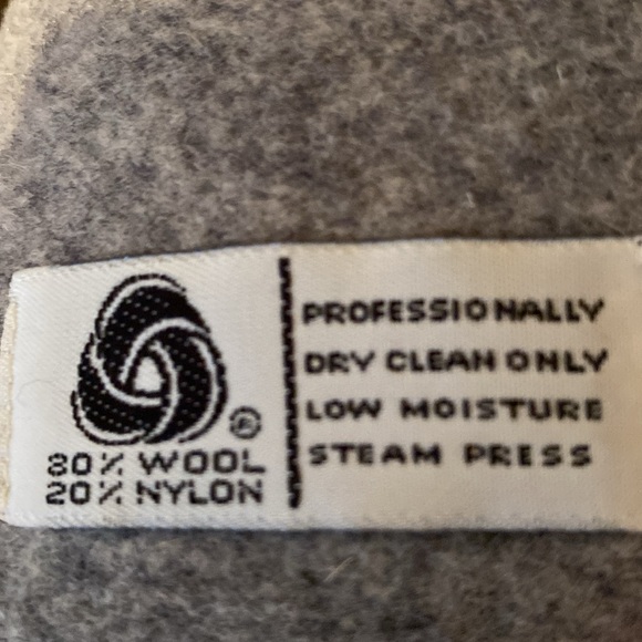 Alorna Vintage Gray Heather Wool Blend Maxi Coat Petite sized L or XL - Picture 15 of 15